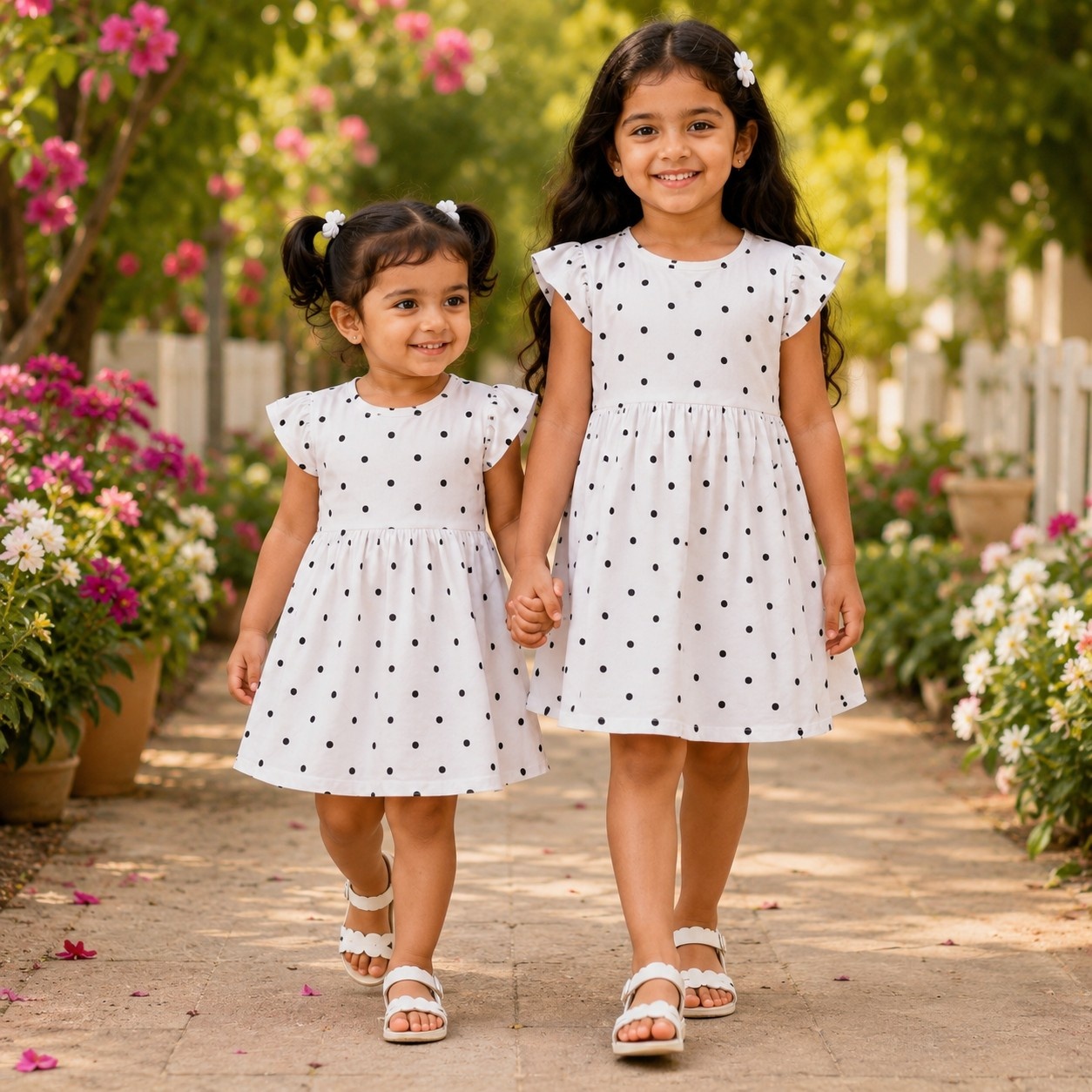 Polka Charm Cotton Frock