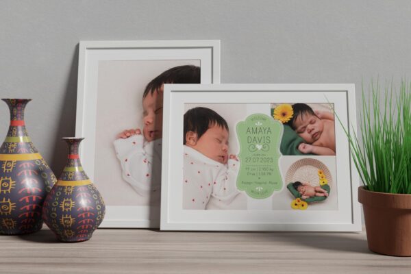 Amma's Diary Newborn Baby Birth Details Photo Frame 004 Amma's Diary Newborn Baby Birth Details Photo Frame 004