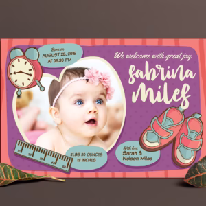 Baby Announcement Card